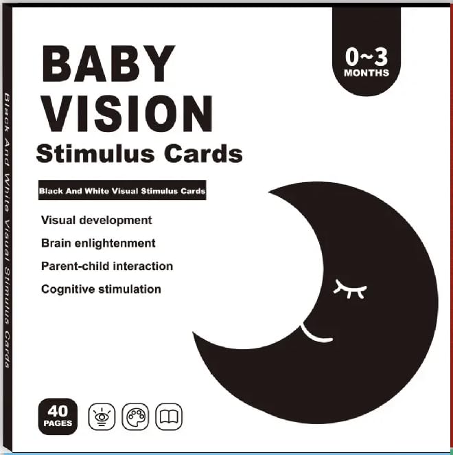 Baby and Toddler Flash Cards for Visual Stimulation and Learning (0-3 Months)
