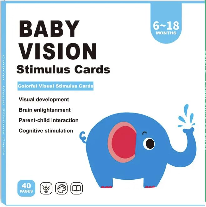 Baby and Toddler Flash Cards for Visual Stimulation and Learning (6-18 Months)