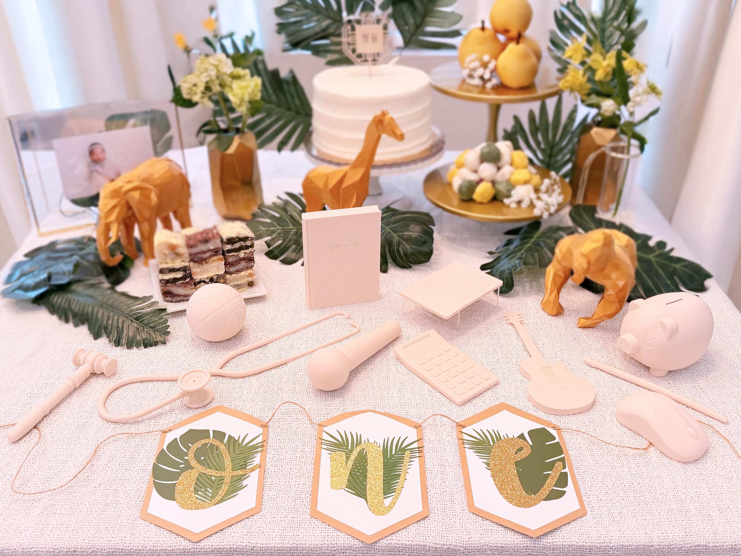 Monochrome Silicone Doljabi Set: Korean First Birthday Ceremony | 첫돌