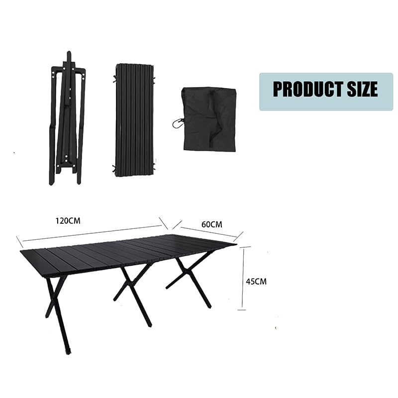 Evolve Heritage Collection Portable Low Roll Up Travel Folding Table for Beach, Camping, & Picnic – Compact, Lightweight, Multi-Purpose for Indoor & Outdoor Use