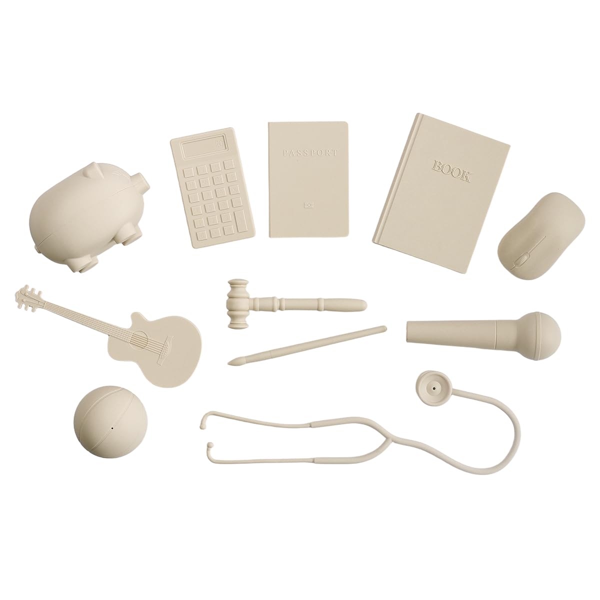 Monochrome Silicone Doljabi Set: Korean First Birthday Ceremony | 첫돌